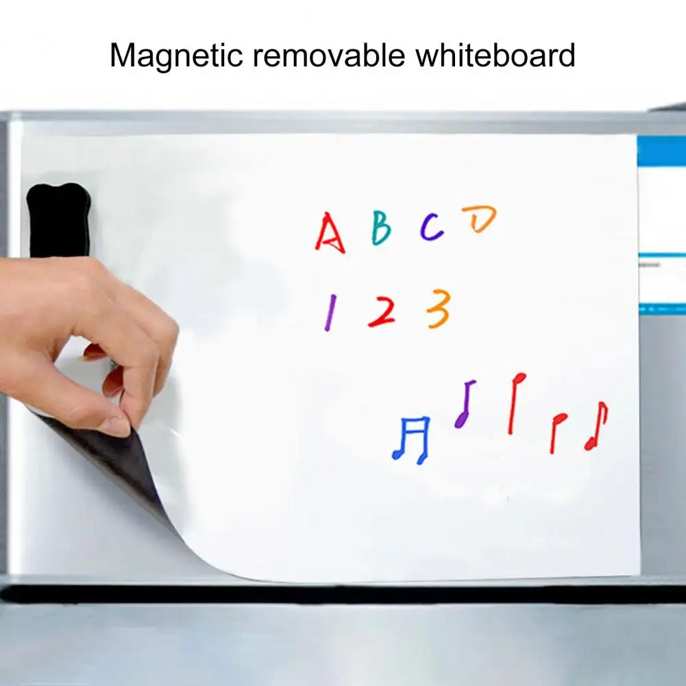 Fridge Magnet Reusable Removable Magnetic Whiteboard Memo Message Board Sticker Decoration Office School Supplies