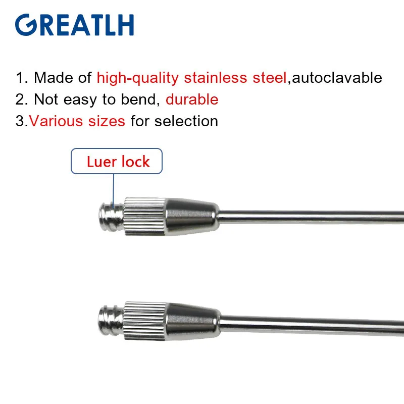 Liposuction Cannula Autoclavable Needle Luer Lock Fat Harvesting Tools Liposuction Instruments