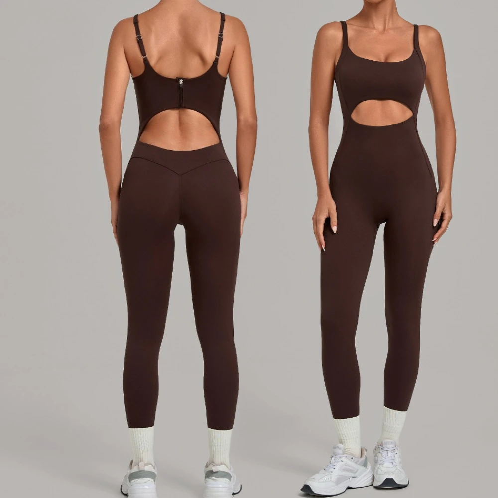 Yoga Jumpsuit Women Tracksuit Fitness Bodysuit Gym Clothes Sports Romper Female One-Piece Playsuit Yoga Bodysuit Workout Clothes