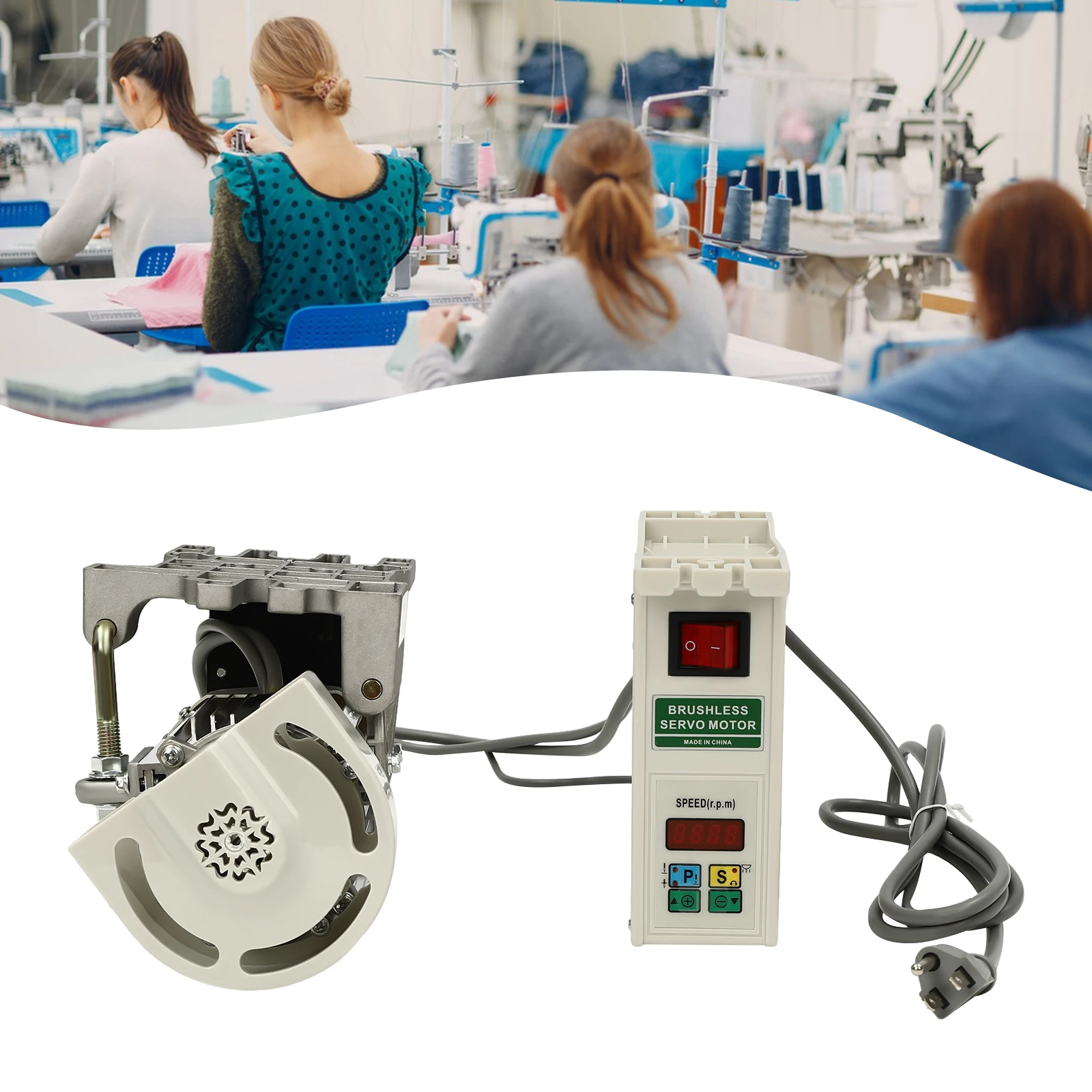 

110V 600W Electric Brushless Sewing Machine Servo Motor Split Motor and Controller for Industrial Sewing 500-4500RPM