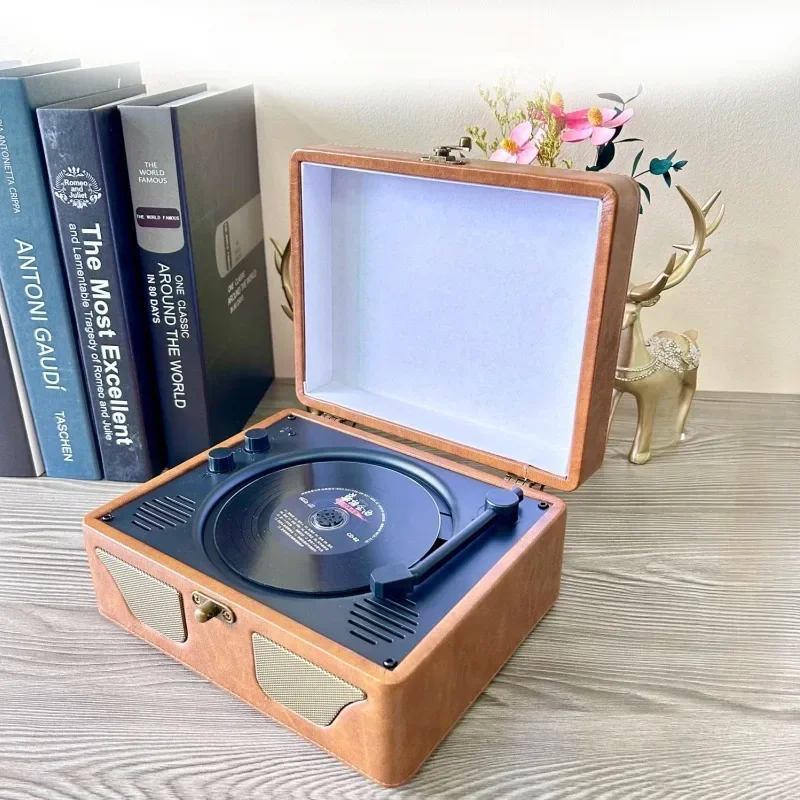 

Retro CD Player Bluetooth Speaker HiFi Stereo Subwoofer Sound Box PortableHome Bedroom Decoration Speaker Integrated CD Player