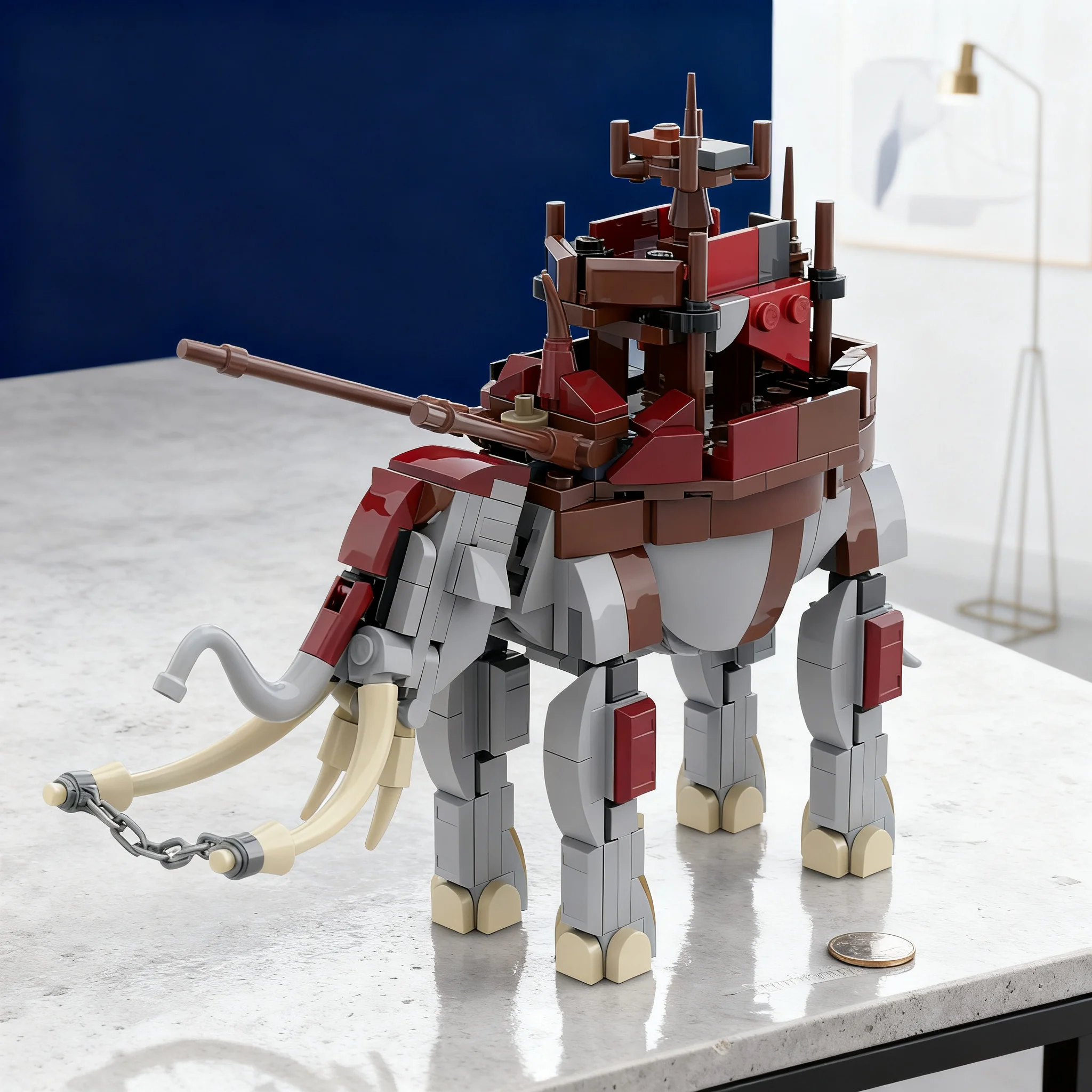 294ピース-moc-ホビットとロード・オブ・ザ・リング-白い都市拡張セット-パート3-ムマキル-オリファント-モデル-ビルディングブロック-3d