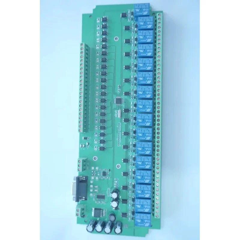MODBUS RTU 20 entradas 16 saídas 232 comunicação serial 485 placa de controle de relé 12V24V