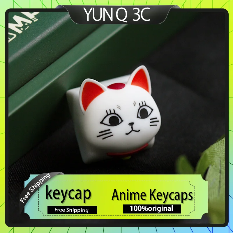 

DAN DA DAN High-Speed Anime Keycaps Cute Cat Design 2D Resin Keycaps Stylish Gift for Wooting Mad60/mad68 Keyboard