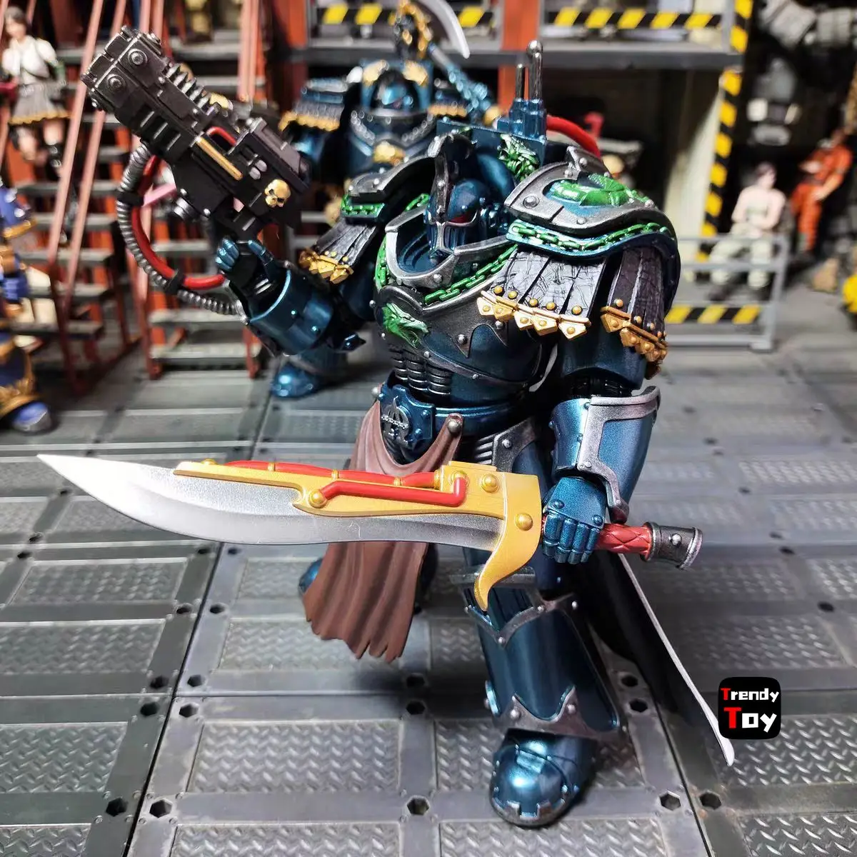 【JOYTOY】Warhammer 40K Alpha Legion Legion Praetor en Catafracti Terminator Armor 1/18 figuras de acción de juguete