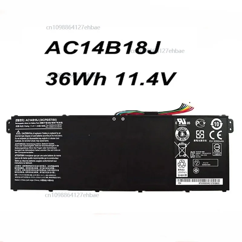 

AC14B18J 36Wh 11.4V Laptop Battery For Acer Aspire E3-111 E3-112 E3-112M ES1-511 V3-111P C810，E3-721, E5-771Fast