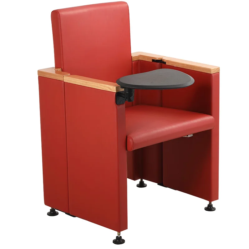 

Folding Auditorium Chairs Lecture Hall Seats Cinema Lobby Auditorium Chairs Plastic Chapel Chairs with Writing Pads