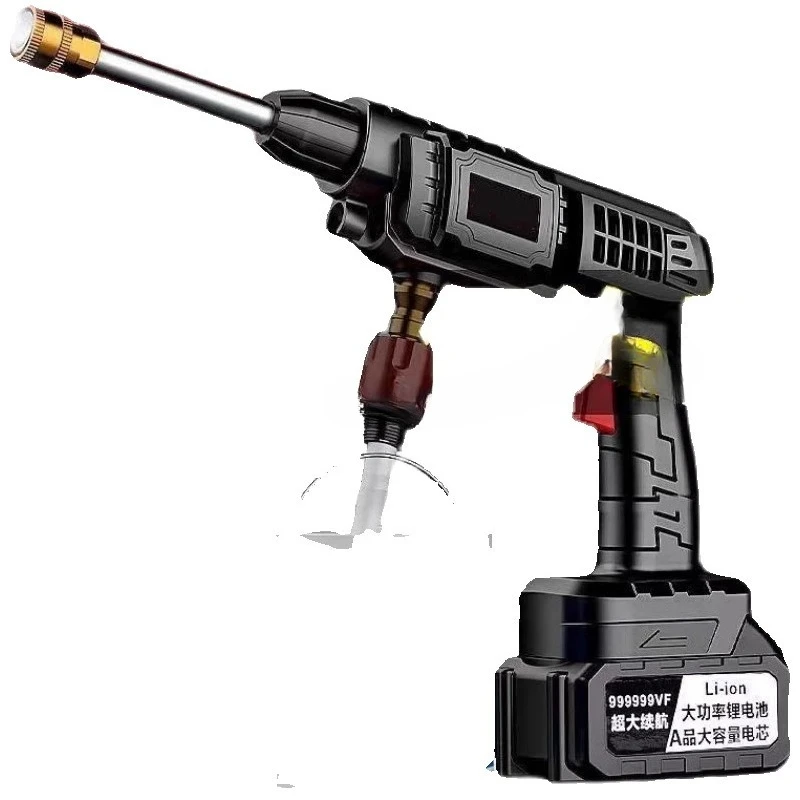 

High-power household portable car wash lithium battery cleaning spray gun car wash