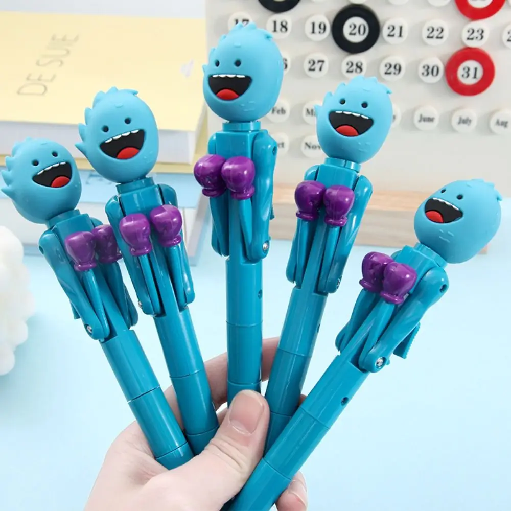 Signature Interactive Boxing Pen Boring Writing Fun Mechanism Fist Pen 1.0mm Press Ballpoint Pen Boxing Fighting Pen Party Game