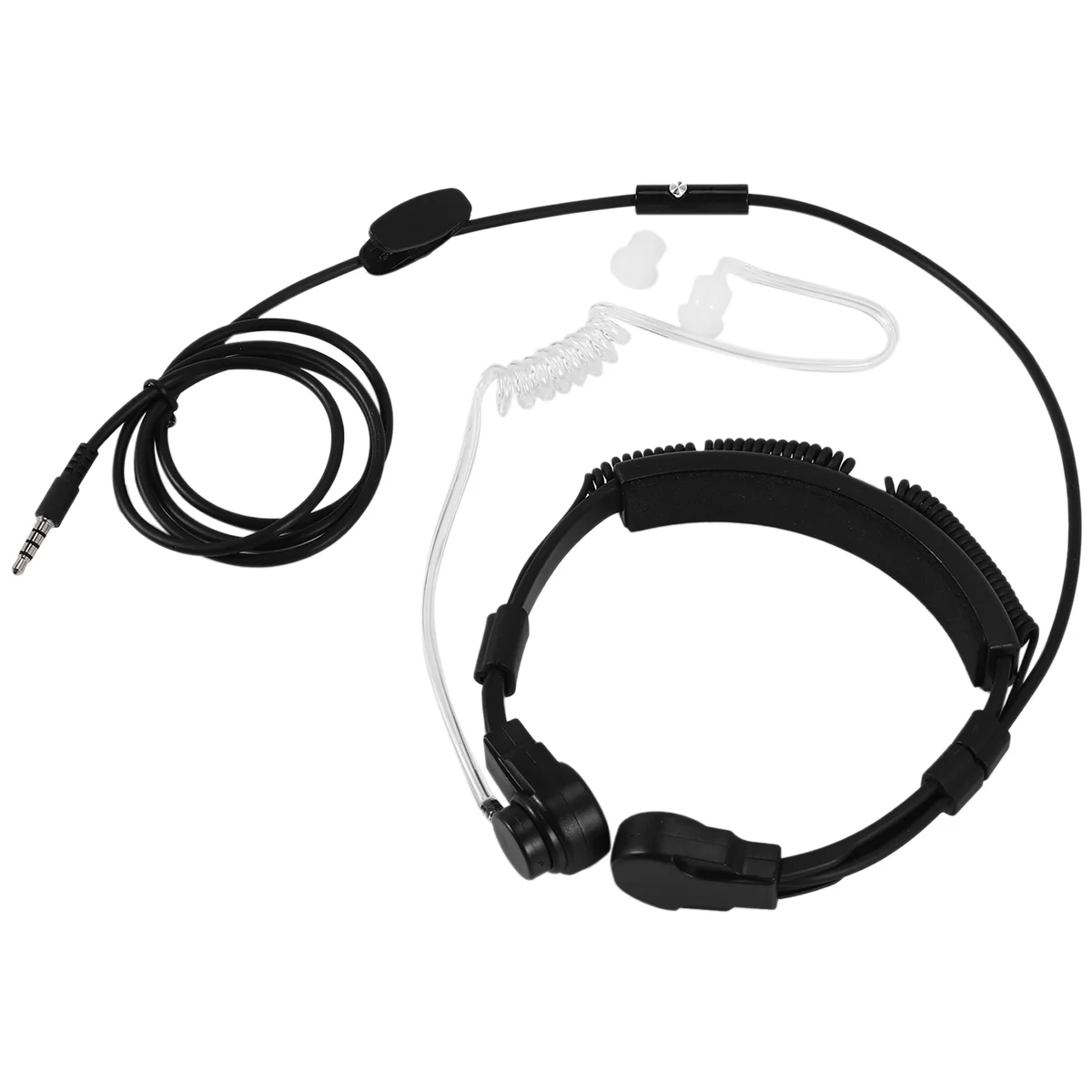 3.5mm plug Tactical-Throat Microphone earphone Covert Adjustable Covert Air Tube Headset with Throat Mic for smartphones