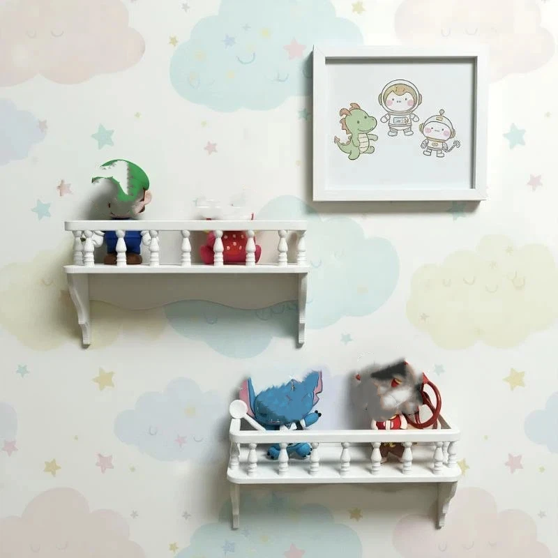 อุปกรณ์ตกแต่งบ้านตุ๊กตา 1 ชิ้น, ชั้นวางของติดผนังขนาด 1:12 สำหรับตกแต่งฉาก