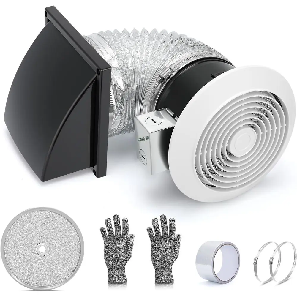 

Вытяжка настенная 512M, 6 дюймов, 80 см, с низким уровнем шума (4,0 сона) – для ванной комнаты и настенного монтажа | Ретрак