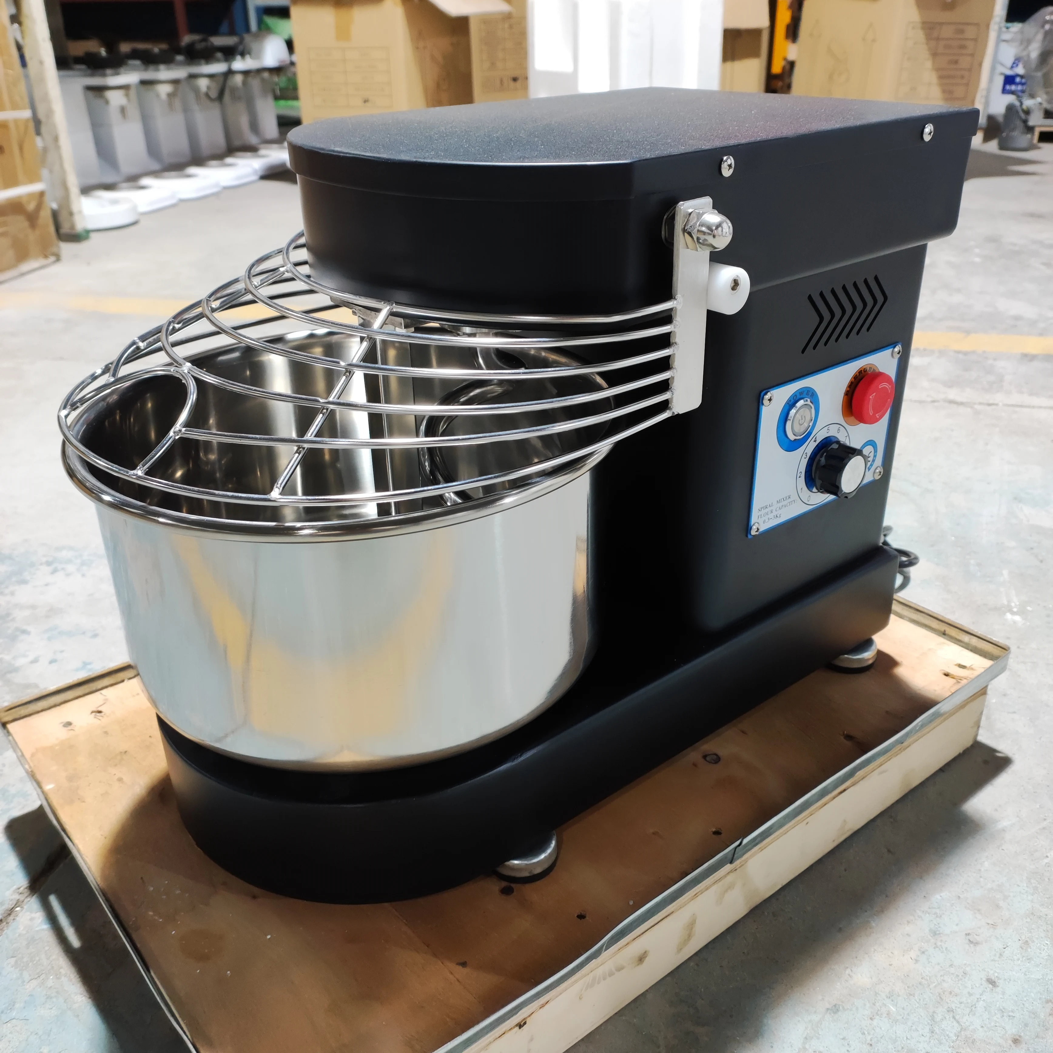 Customizable  Bakery Amasadora Flour Kneader Silent Dough Mixer, Speed 2/10, Small, Commercial Function Household