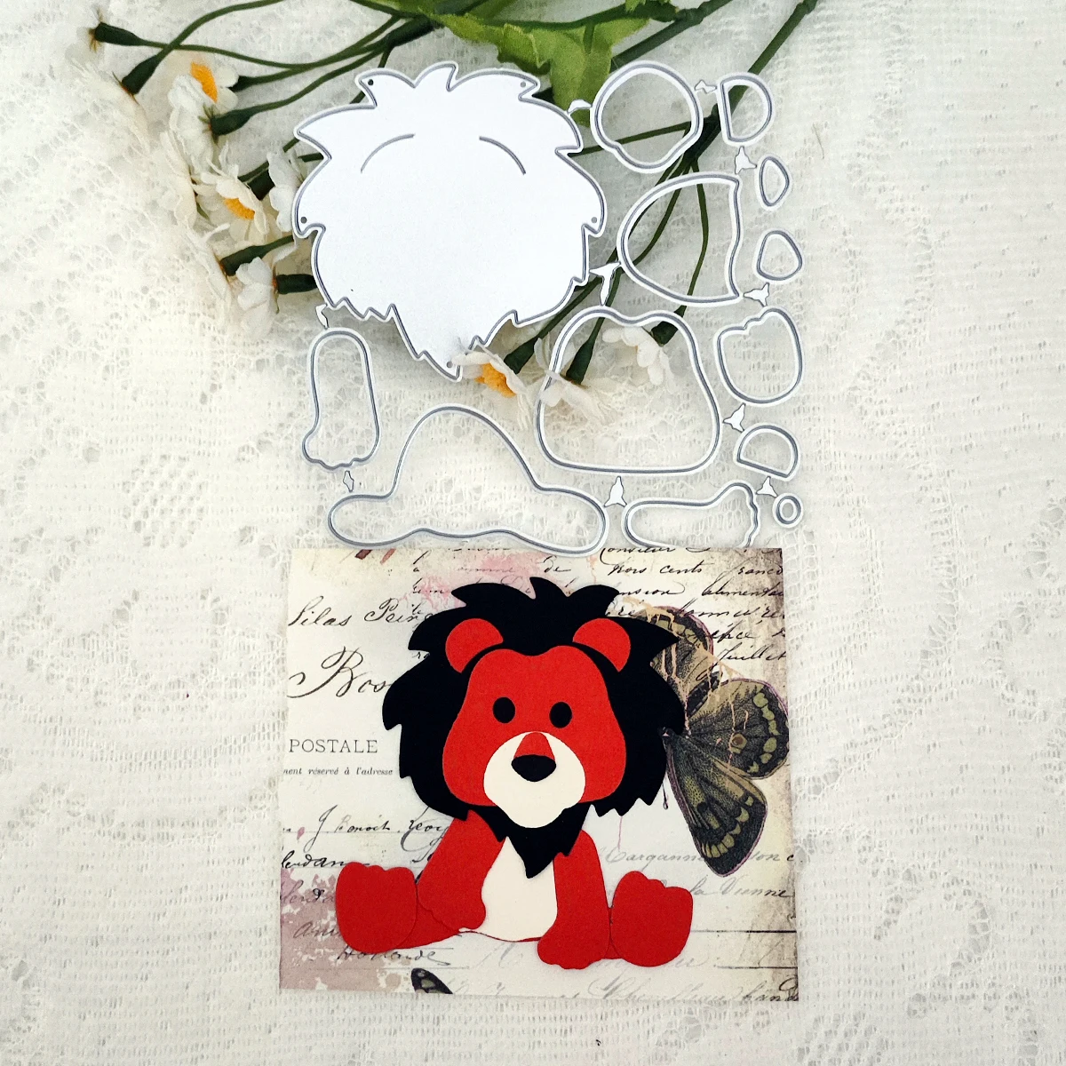 Leaves Twigs Branch Lion Butterfly Christmas Deer Rabbit Metal Cutting Dies Mold Knife Scrapbooking Stencil DIY Embossing Craft