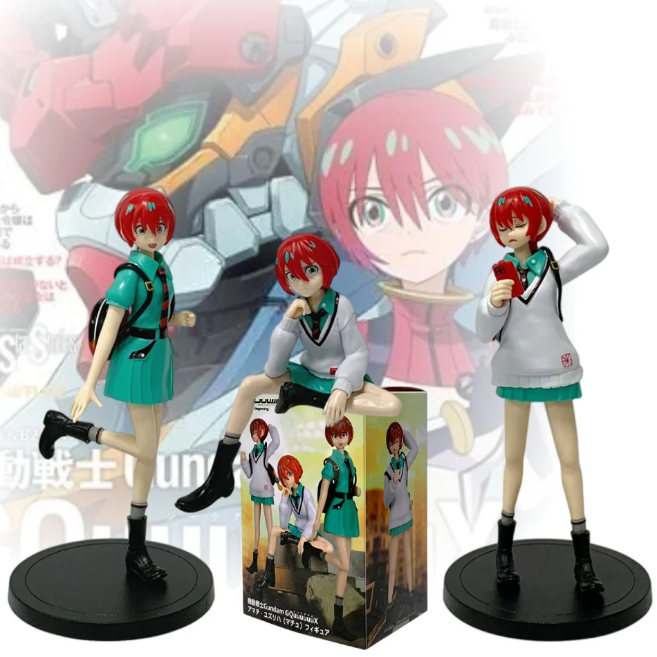 19 cm/7.48 pouces Gundam GQuuuuuuX Figure d'anime Yuzuriha Nyaan Figurine d'action PVC ornement de bureau Figurine Collection modèle jouet cadeau
