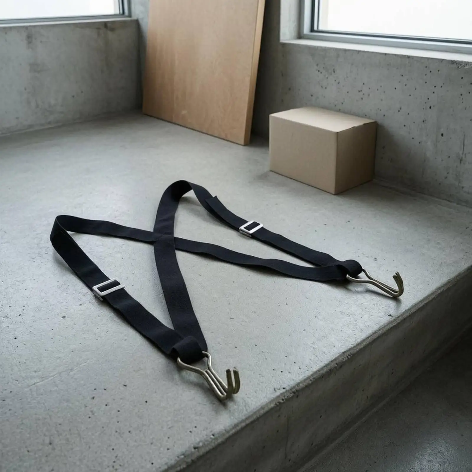 X-Shaped Back Lifting Strap Metal Hooks Support Gear Minimal Stretch