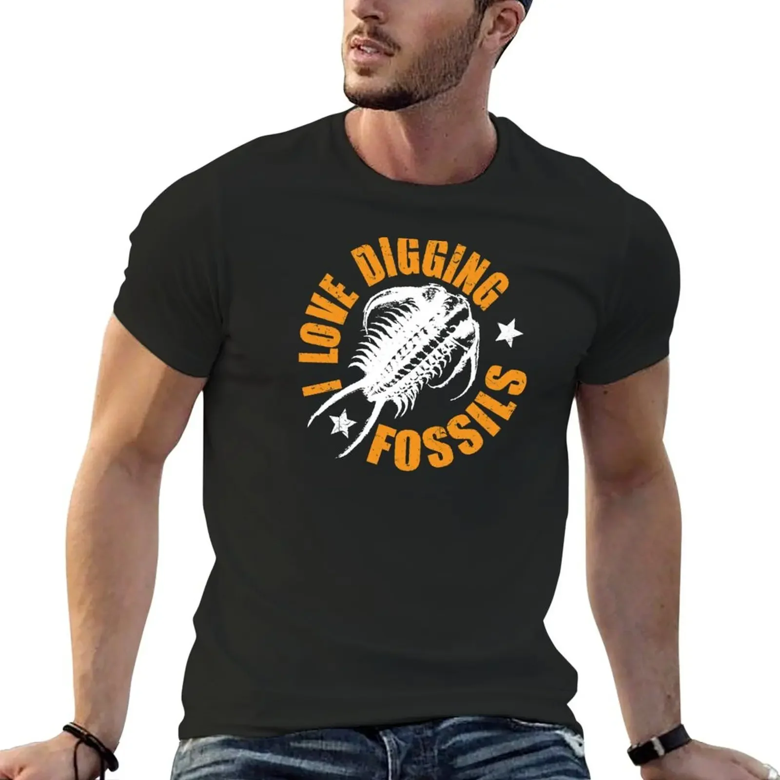 Paleontology tshirt - I love digging fossils - fossil hunter gift T-Shirt shirts graphic tees summer clothes t shirts for men