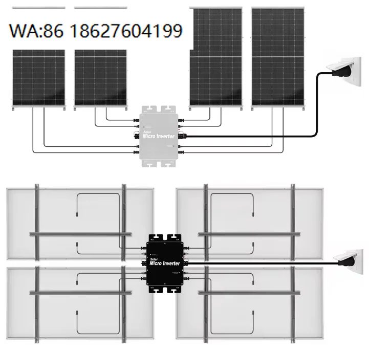 800W Three-Phase Anti-Counter Current Microinverter IP65 WiFi Balcony On-Grid Solar Power System