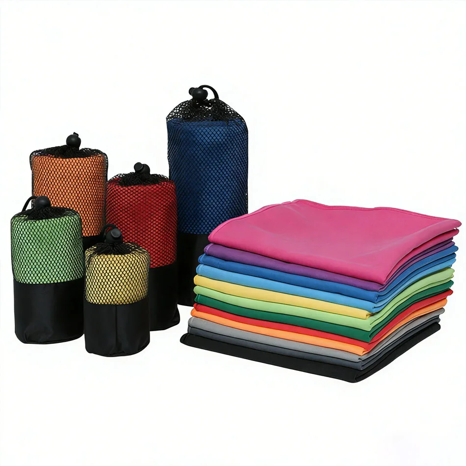 1PC Microfiber Beach Towel Quick Dry Lightweight Compact Soft Travel Towel for Camping Gym And Beach Adult Use view 5