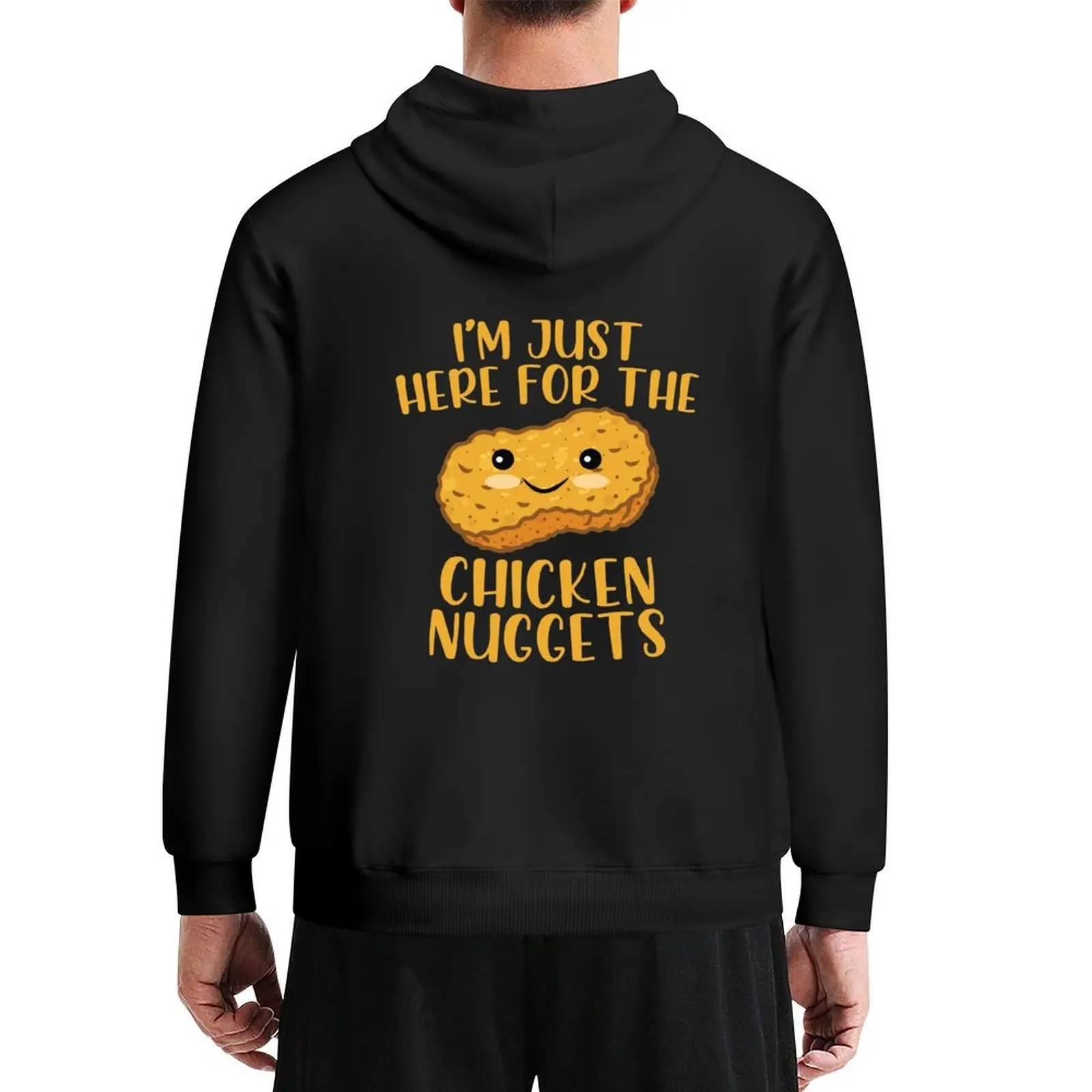 

I'm Just Here for the Chicken Nuggets Hoodie autumn new products winter clothes men's coat korean clothes graphic hoodie