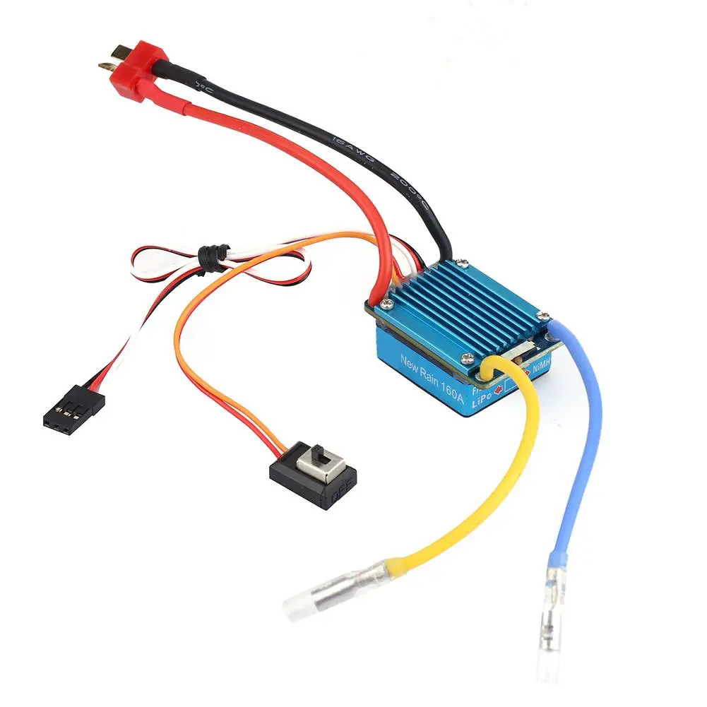 for 1 0 Waterproof Brushed ESC with 5V BEC T Plug for 1 1 2+ RC  - 3S Compatible