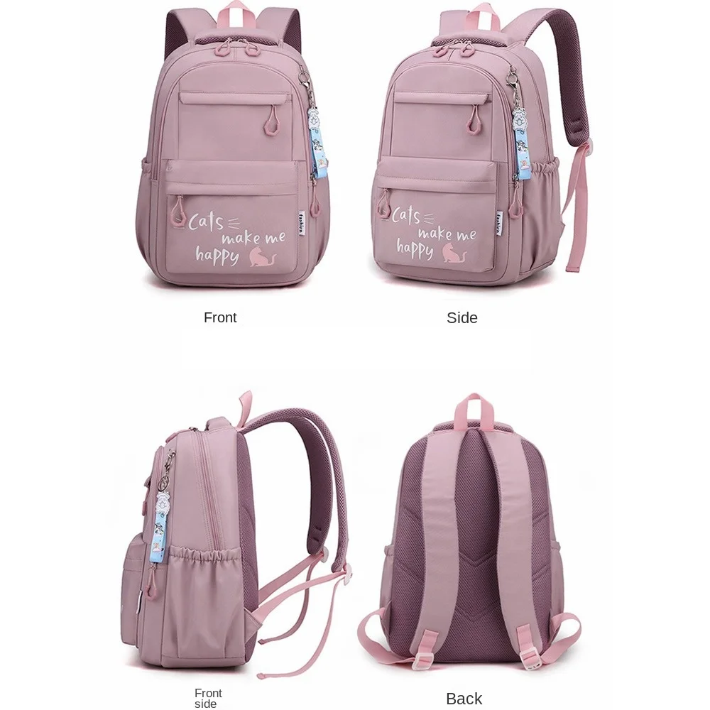 Large Capacity School Bags Cute Lightweight Waterproof School Backpack Nylon Material Breathable Rucksack Bagpack Teenager