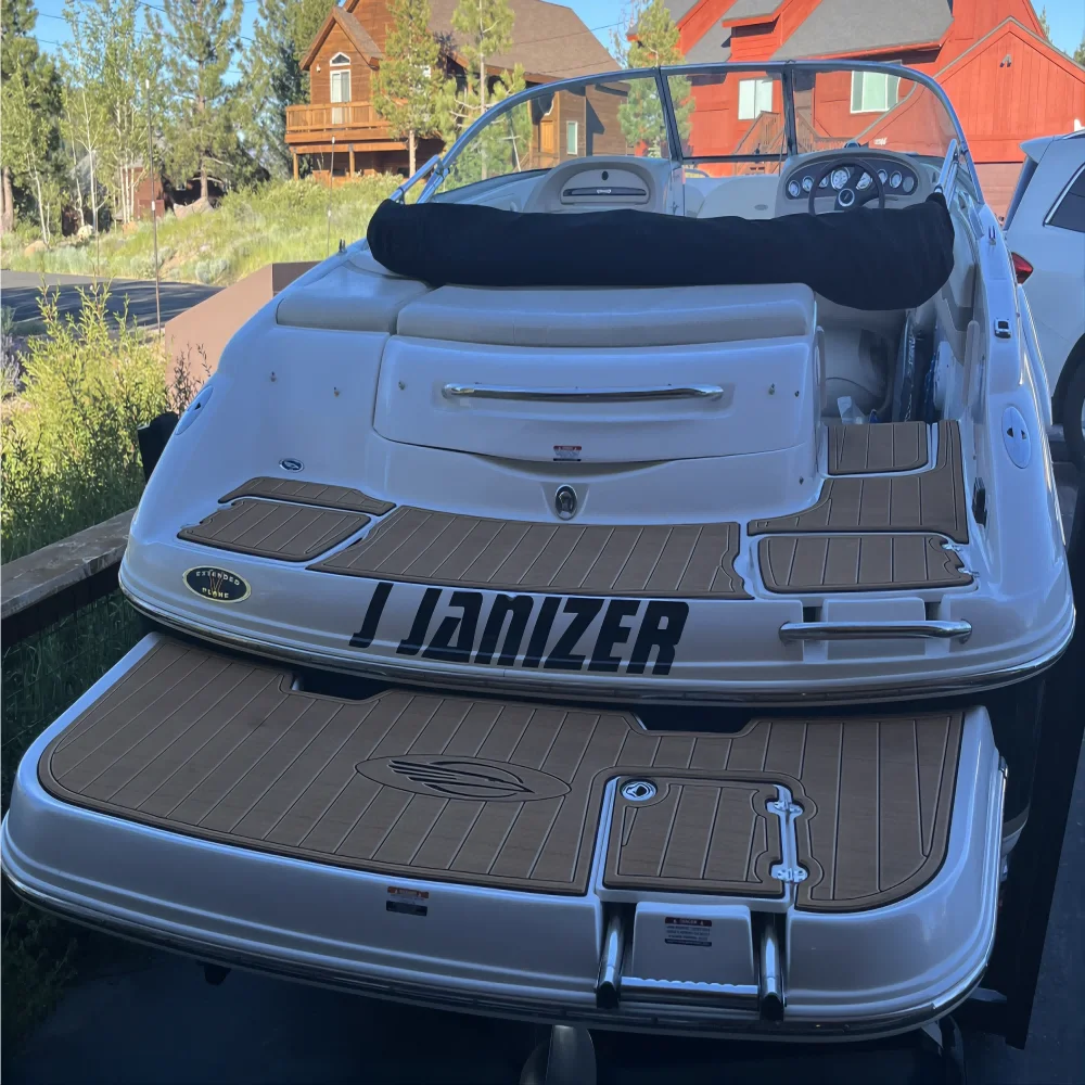 

2003-2007 Chaparral 220, платформа для плавания, лодка для кокпита, пена EVA, накладка из тикового дерева, напольная площадка SeaDek, стиль MarineMat, самоклеящаяся