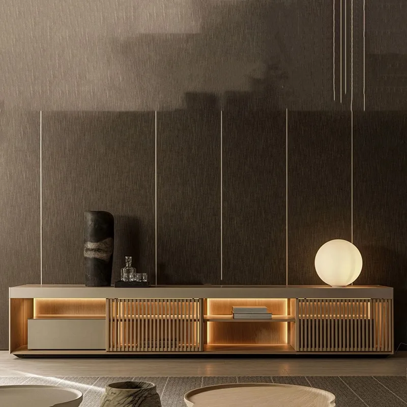 Interior Classic TV Cabinet Modern Nordic Design Simple Minimalist TV Cabinet Luxury Trendy Style Mobile Living Room Furniture