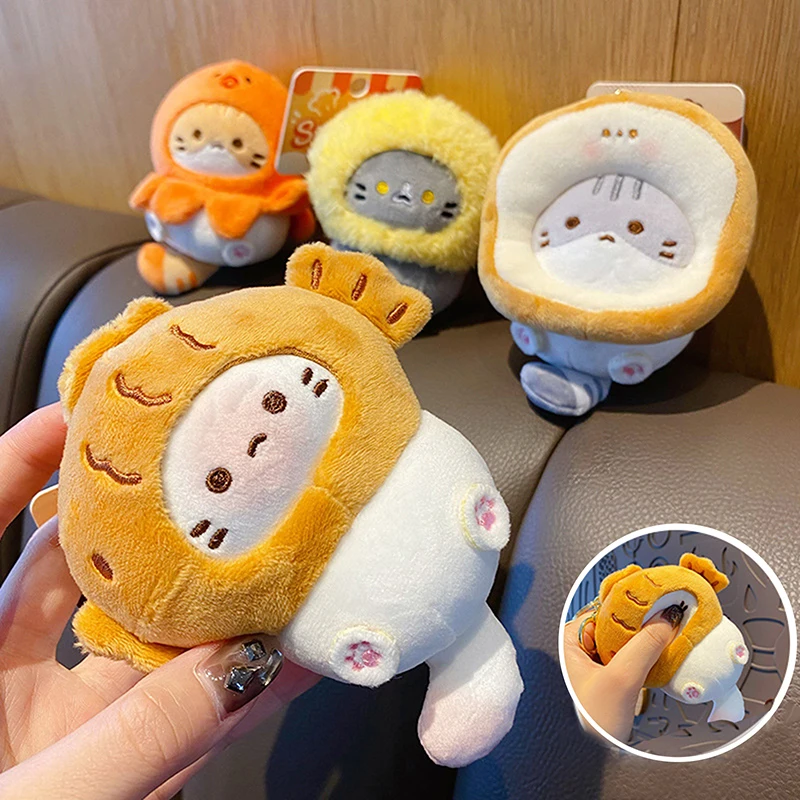 Cat Doll Keychain Plush Keychain Car Keychain Bag Pendant Cartoon Cat Earphone Pendant Bag Pendant Accessories