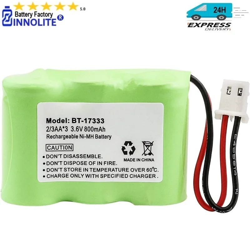 

3.6V BT-17333 BT-27333 Phone Battery Compatible with Vtech BT17333 BT27333 BT-17233 BT17233 BT-163345 CS5121 Cordless Telephone