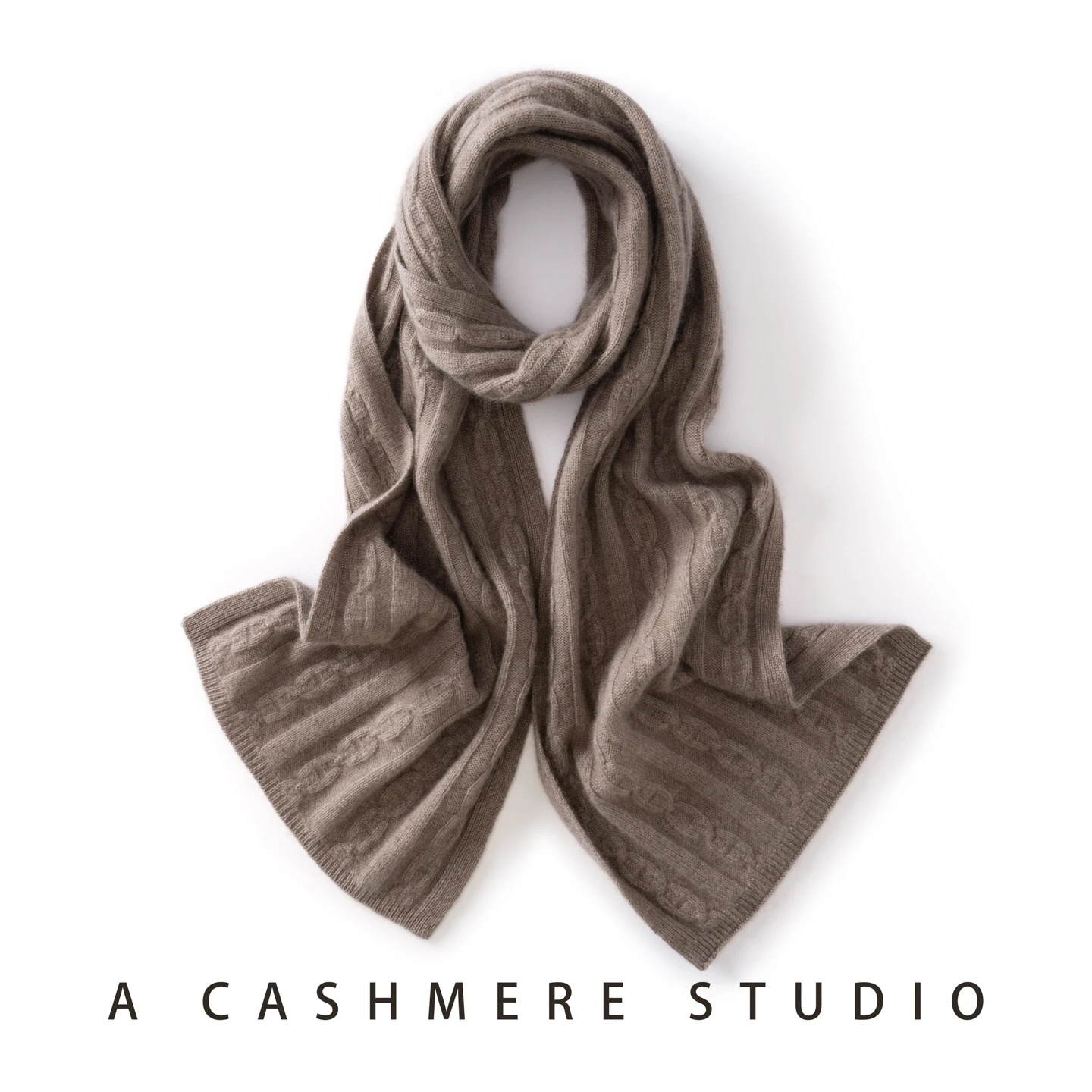 MERRILAMB Syal Wanita Kasmir 100% Berkualitas Musim Gugur Musim Dingin Syal Rajut Solid Hangat untuk Luar Ruangan Syal Kasual Tebal