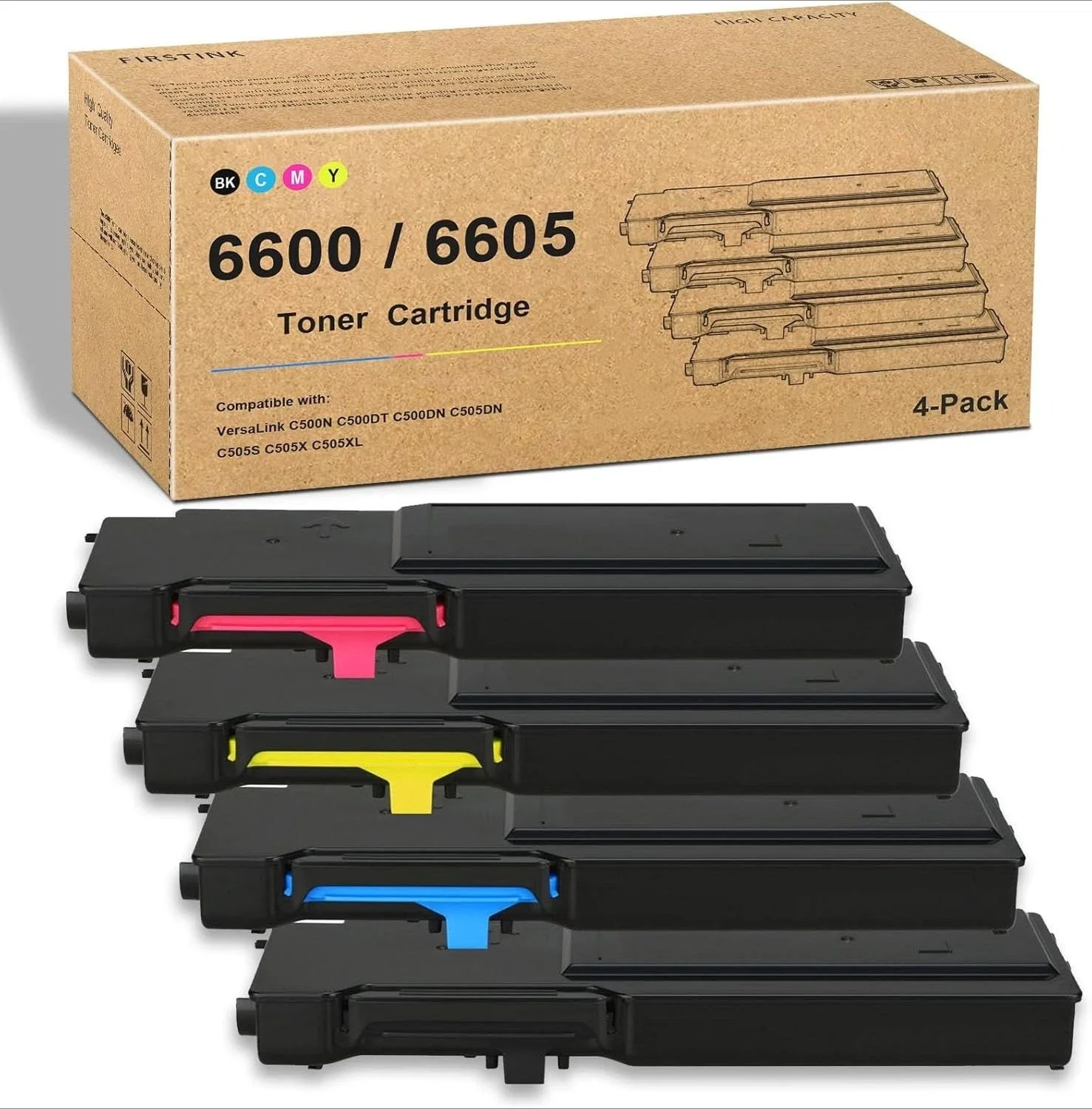 4PK High Yield Toner Set for Xerox Phaser 6600 WorkCentre 6605 106R02228