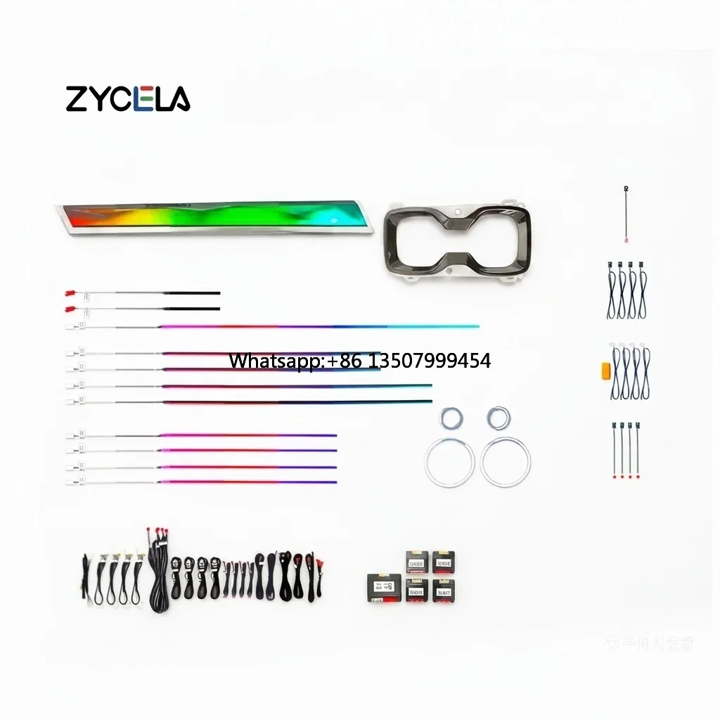 for Lexus RX AL30 2023-2025 Active LED Ambient Light Symphony 64 Color Crystal Design Smart Dynamic Flowing 12V