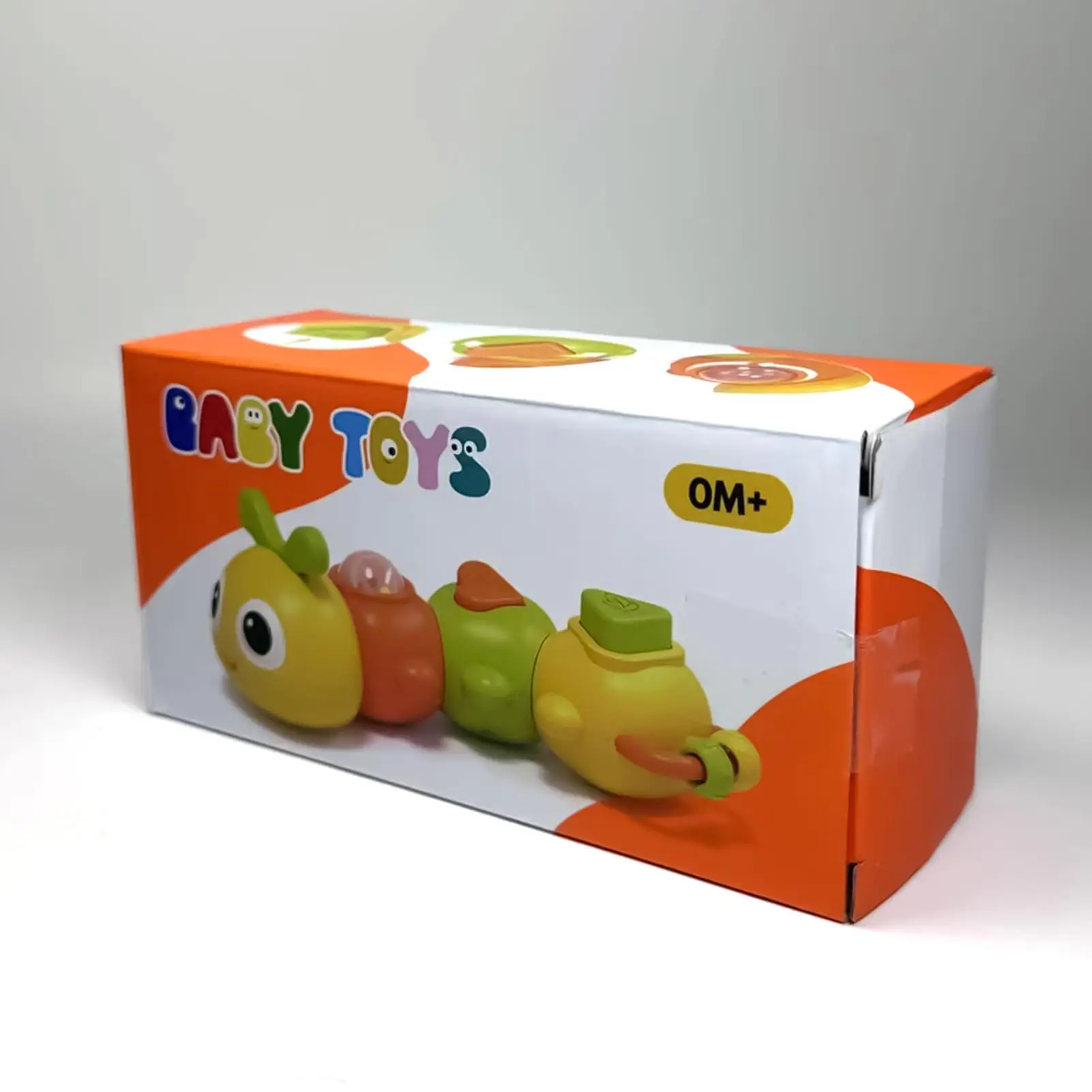 Giocattoli Caterpillar Cartone animato Sonaglio lenitivo Giocattolo per lo sviluppo sensoriale per bambini per lenitivo Abilità motorie fini Doccia per ragazze Bambini