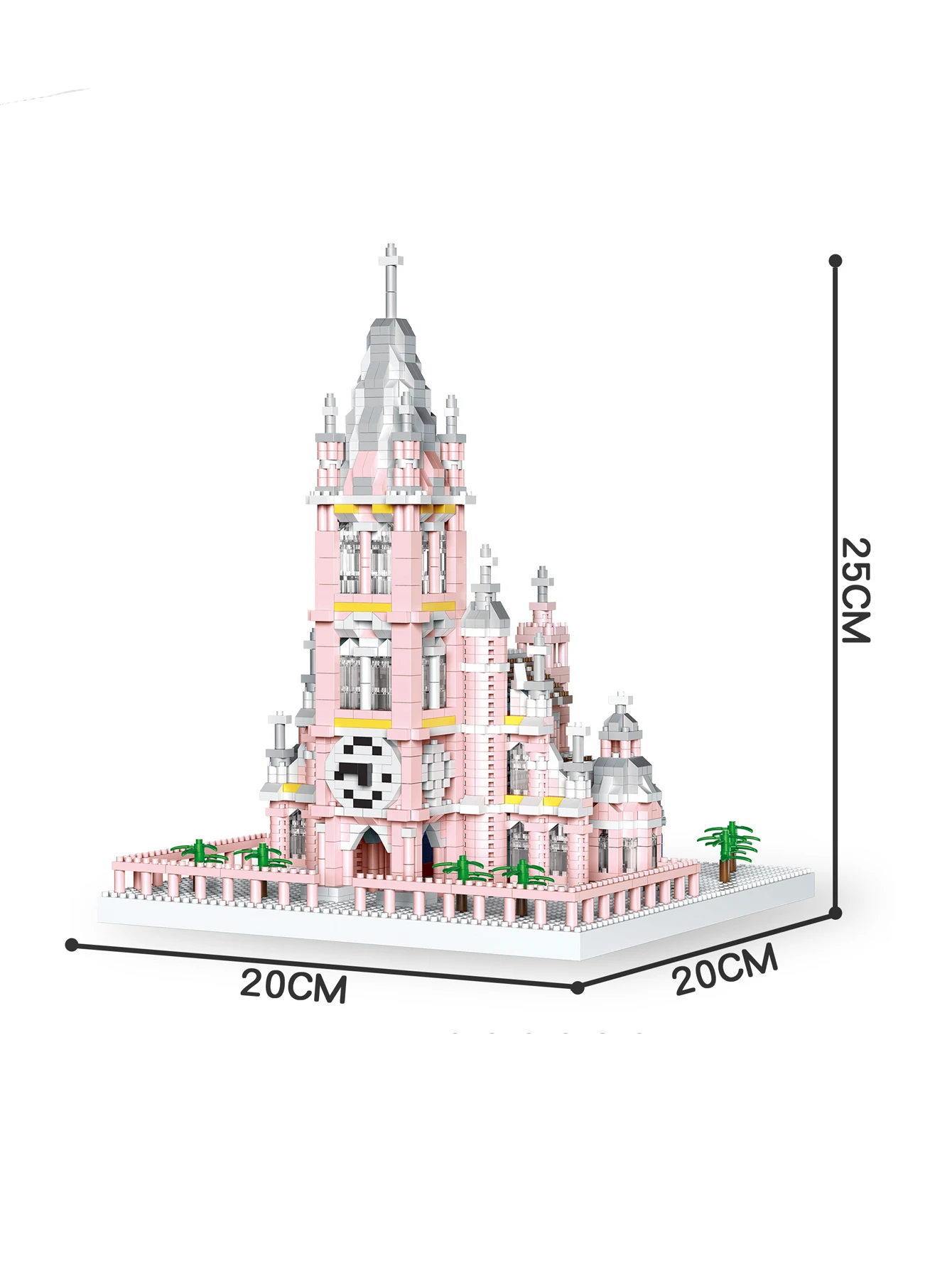 Knew Built Louvre Micro Mini-Bausteine für Erwachsene, Architektur-Spielzeugset, Bau, Arc Triomphe Eiffel Montagesteine 8
