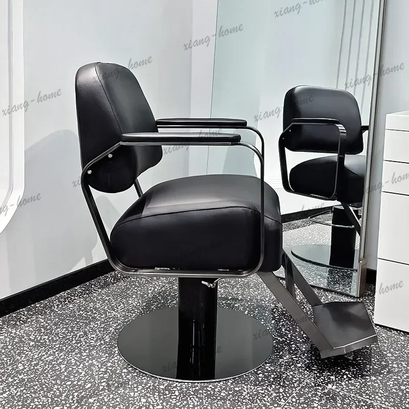 LJY Spa Decorative Barber Chair Reclining Footrest Salon Chair Adjustable Commercial Grade Sedia Parrucchieri Beauty Salon Furni 4
