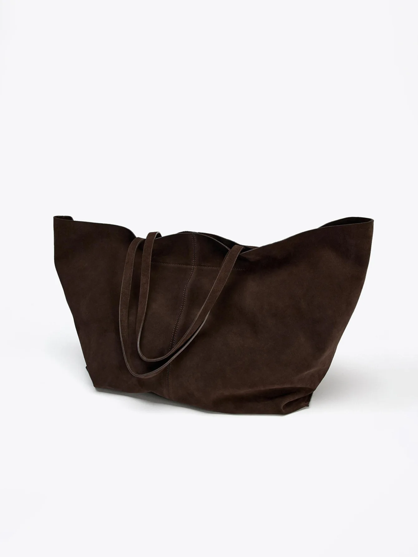 Women's Large Suede Tote Bag Luxury Design Commuter High-end Armpit Bag Soft Handle Fashion Shoulder Handbag for Ladies image 4