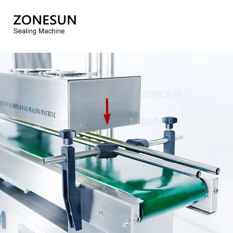ZONESUN ZS-FK1300 التلقائي المستمر الألومنيوم احباط ماكينة ختم الزجاجات البلاستيكية عالية السرعة غطاء قارورة السدادة