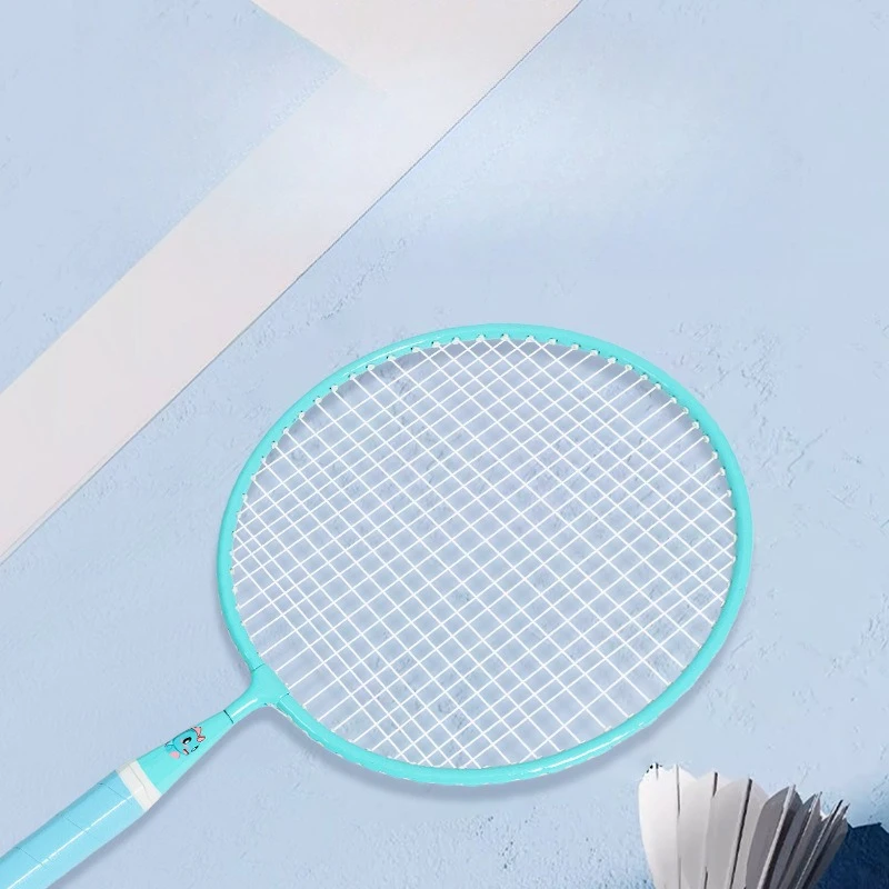 

Children's Badminton Racket Ultra-light and Durable Double Racket Set, Primary School Students 3-12 Years Sports Cartoon Racket