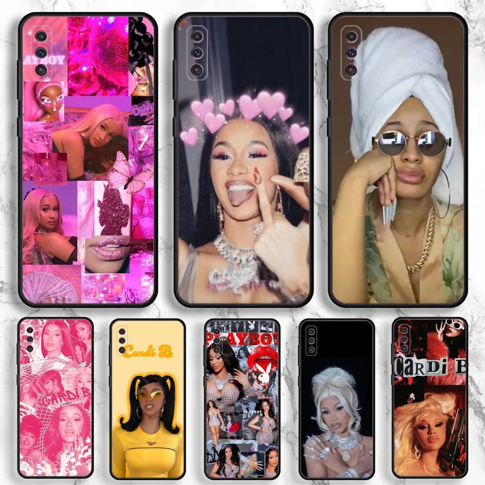 Cardi B Rapper Singer Phone Case For Samsung Galaxy A13,A21s,A22,A31,A32,A52,A53,A71,A80,A91 Soft Black Phone Cover