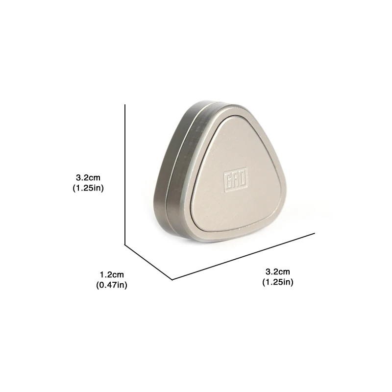 Rice Ball Fidget Slider Toy Stainless Steel Spinner Finger Push Spin Coins Fidget Toys EDC Gear For Adults Kids Gifts