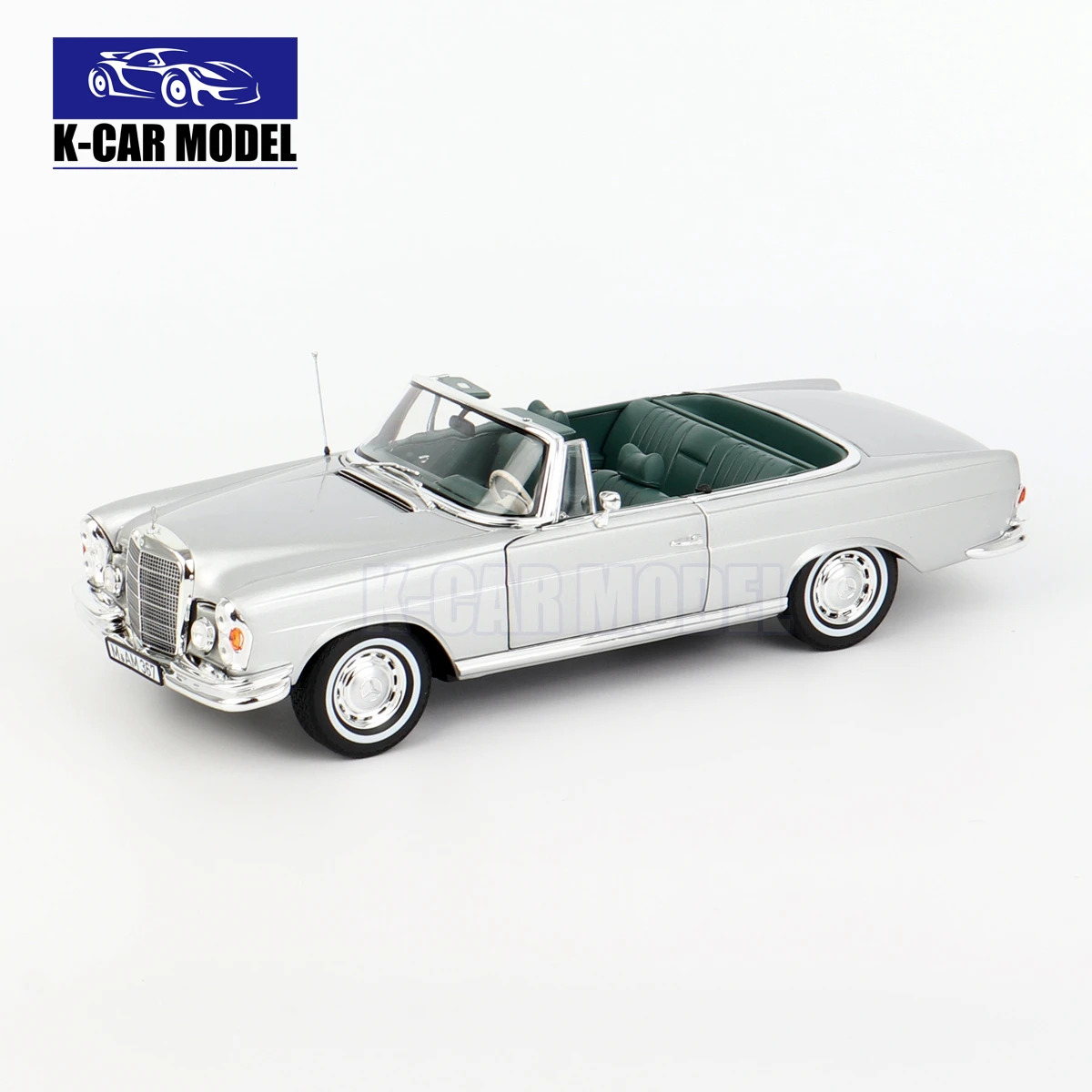 NOREV 1/18 280SE Cabriolet 1969 Classic alloy simulation car model