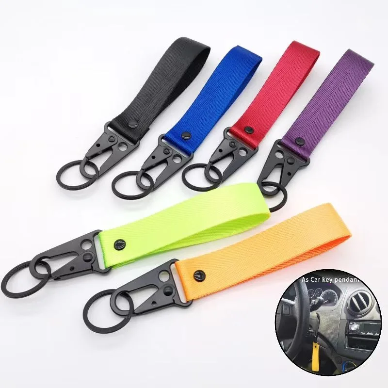 

Модный однотонный брелок с лентой, ремешок для ключей, деловой подарок, брелок для ключей для мужчин и женщин, ремешок для ключей от машины, поясной кошелек, брелки для ключей