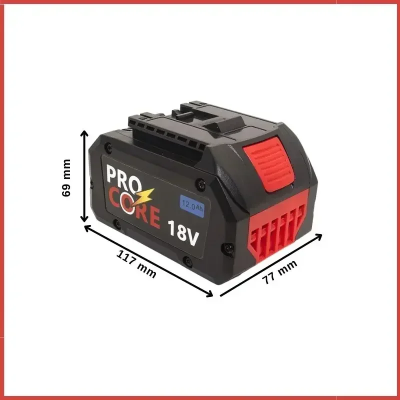 For Bosch 18V Professional Cordless Tool BAT609 BAT618 GBA18V80 21700 Battery ProCORE Replacement Battery