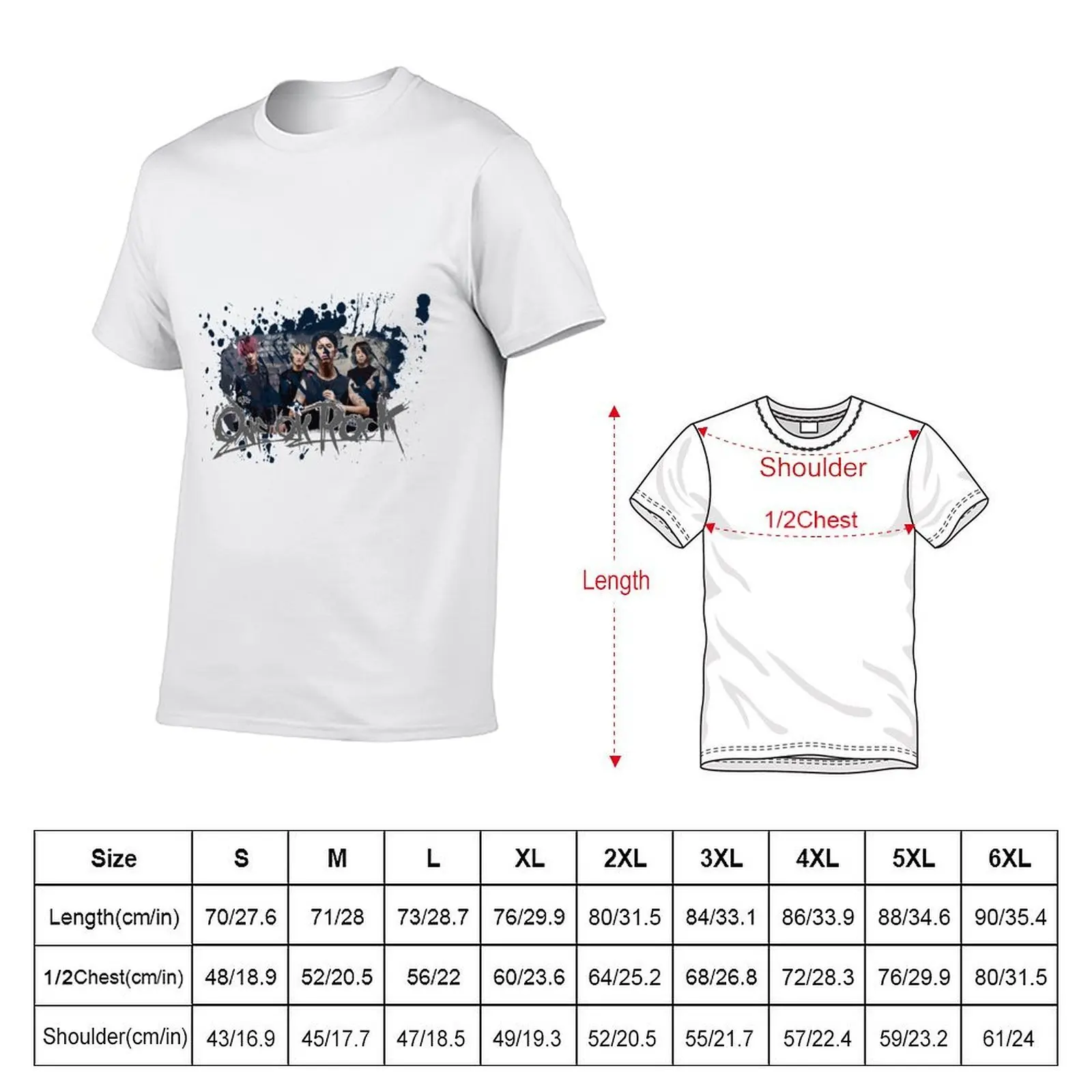 تي شيرت One Ok Rock، Japan، Rock Band، Takahiro تي شيرت قطني عالي الجودة تي شيرت رجالي فاخر