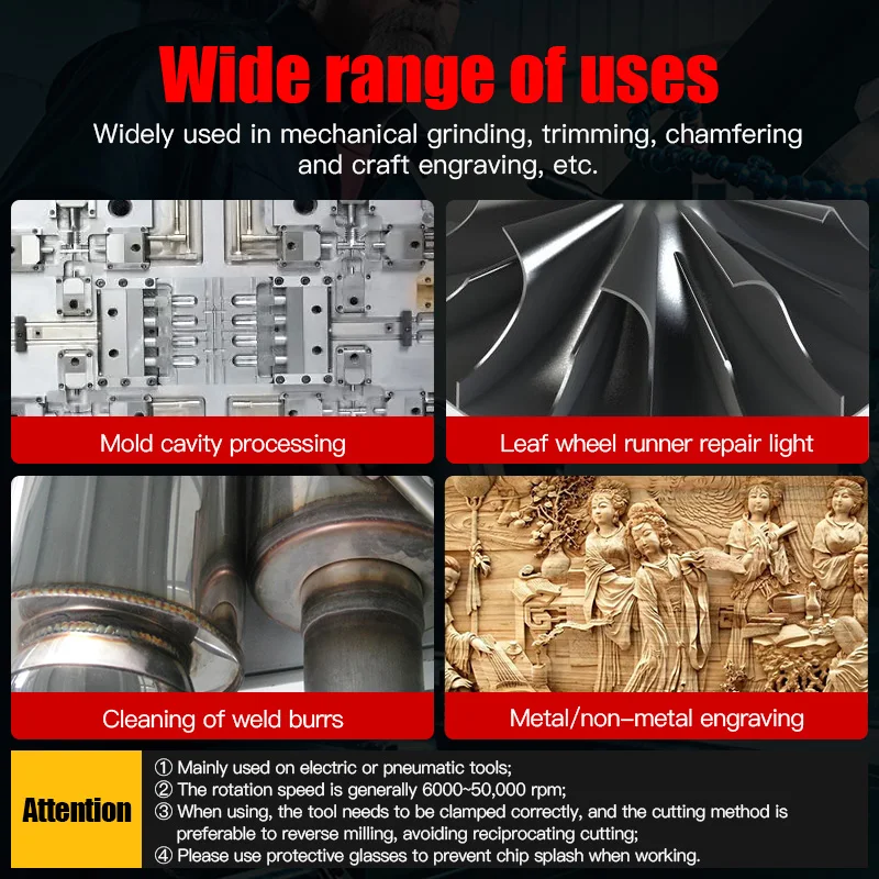 Imagem -05 - Lidiao Arquivo Rotativo mm Haste d tipo Metal Aço Moagem Burr Broca Carbide Carving Fresa Rasp Ferramenta de Mão mm 16 mm