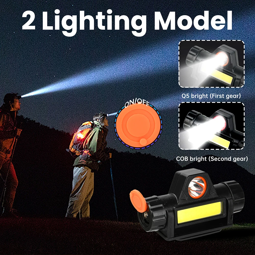 لحام غطاء الوجه مصباح USB شحن XPE + COB ثنائي الغرض العلوي الأرجون قوس غطاء لحام لحام الإضاءة ليلة المشي لمسافات طويلة في الهواء الطلق