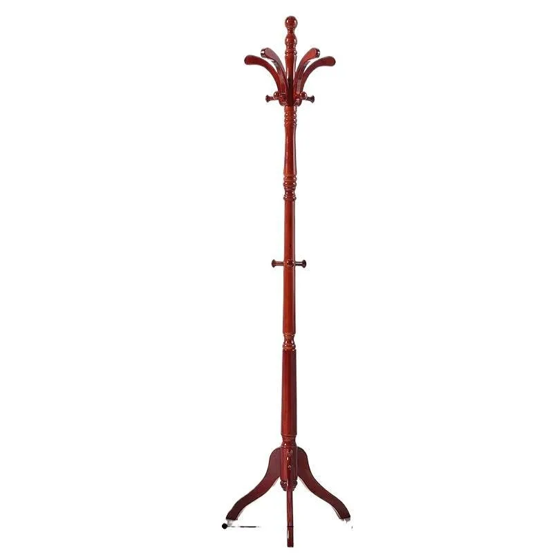 

Solid wood hanger Floor-to-ceiling bedroom vertical bag hanger Wooden multi-functional clothes rack Living room Home coat rack