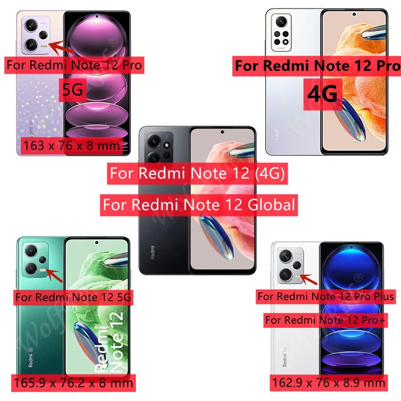 6-in-1 For Redmi Note 12S Glass Redmi Note 12S Full Cover Glue HD 9H Phone Screen Protector For Xiaomi Redmi Note 12S Lens Glass images - 6