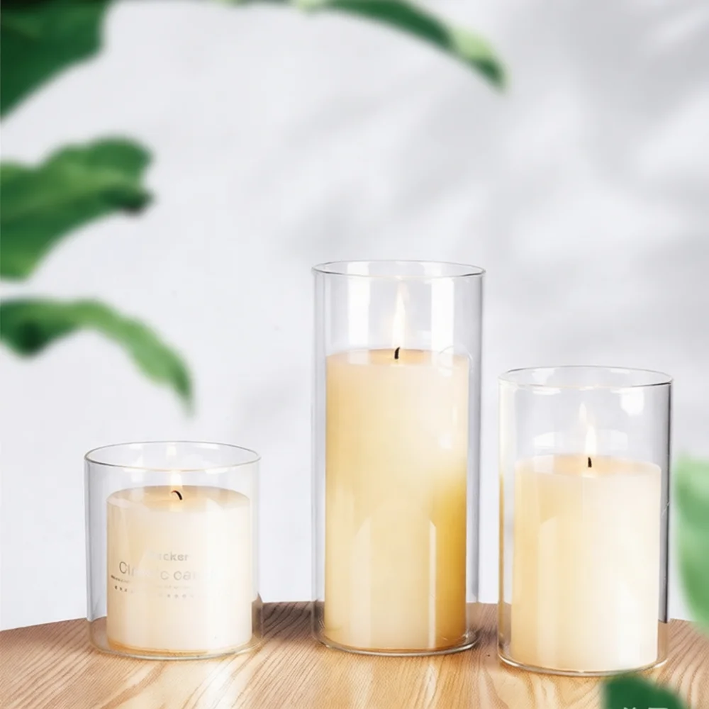 Candle Making Event - Quality Glass Candle Container Transparent Decorative